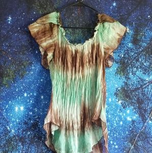 3/$20 Tiedye off the shoulder top